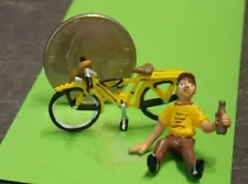 Dollhouse Miniature Bicycle & Boy Set 1:48 Quarter Scale B280 Dollys Gallery