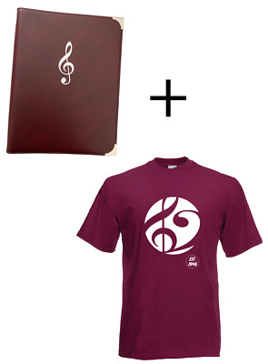 Chormappe Notenmappe + T-Shirt Rolf Handschuch Music Folder Liedermappe