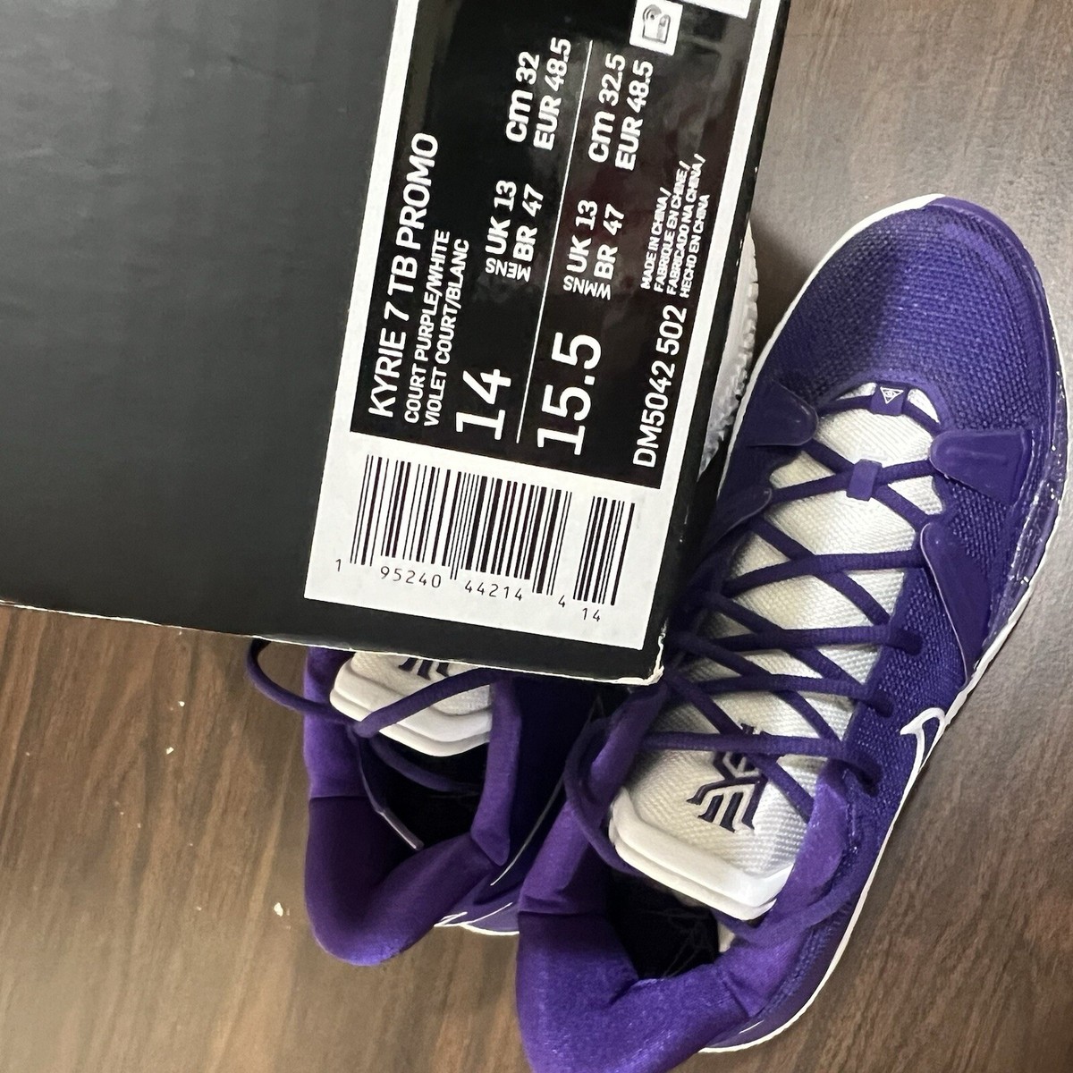 Nike Kyrie 7 TB Team Court Purple White Men display picture 1