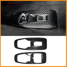 Real Carbon Car Window Lift Switch Panel Trim For McLaren GT 2019-2023 Glossy