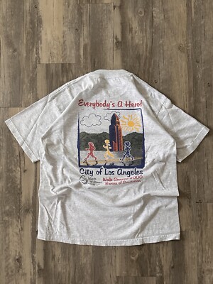Vintage LA Los Angeles 2000 Marathon Sz L VTG RARE RUN CALIFORNIA NIKE