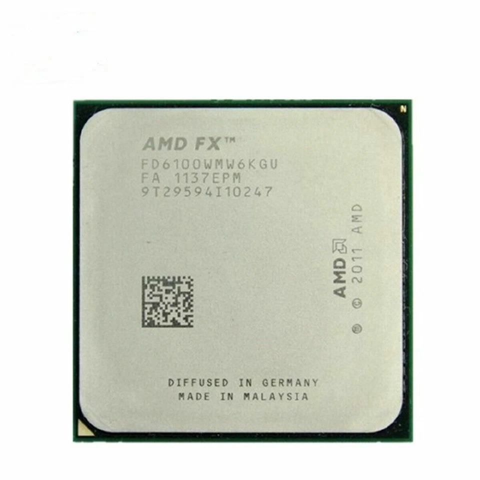 AMD FX-6100 FD6100WMW6KGU 3.3 GHz Six Core 2600MHz 6M Socket AM3+ CPU Processor - Image 3 of 4