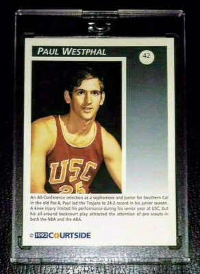 PAUL WESTPHAL Trojans 1992 Courtside 