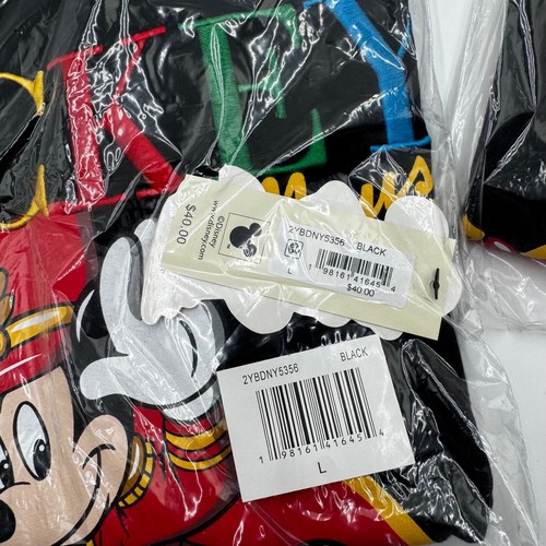 Disney Mickey Mouse Black Big Kids Sweatshirt Crewneck Unisex Pullover XS (6/6X) - Picture 9 of 12