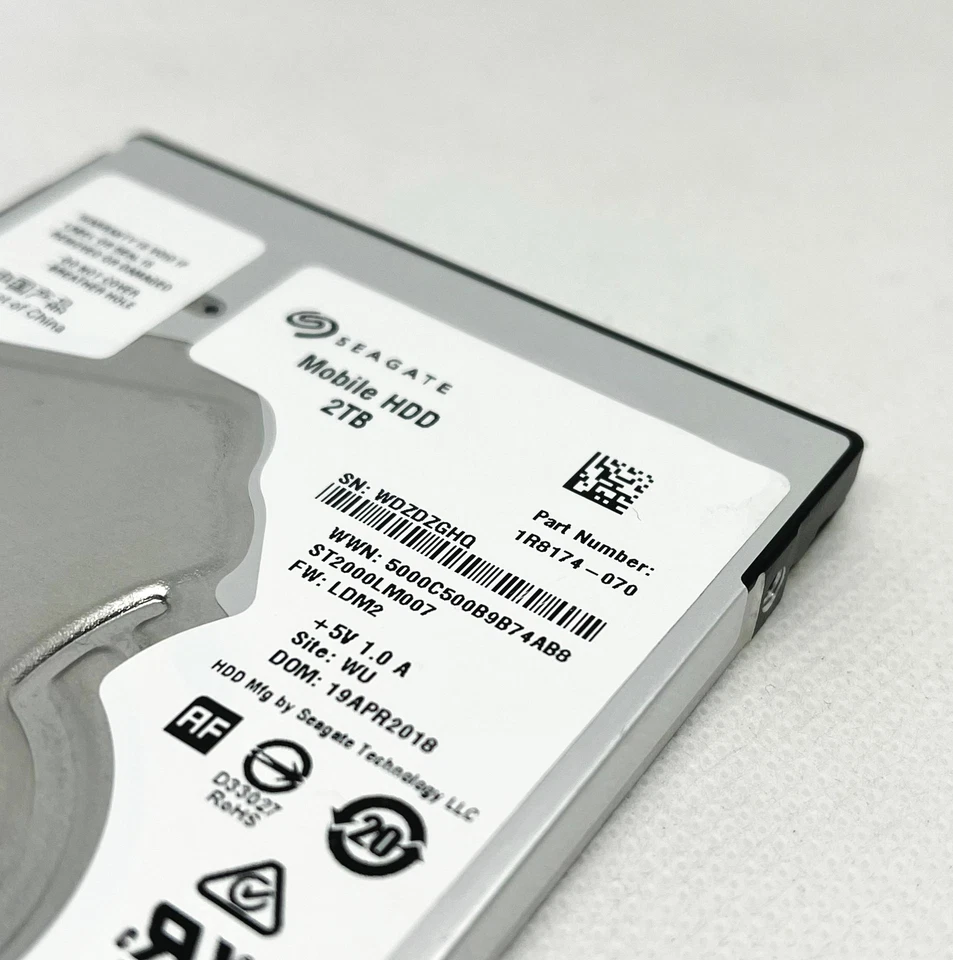 Seagate 2000GB 2T ST2000LM007 SATA interface high-speed notebook hard drive - Image 4 of 4