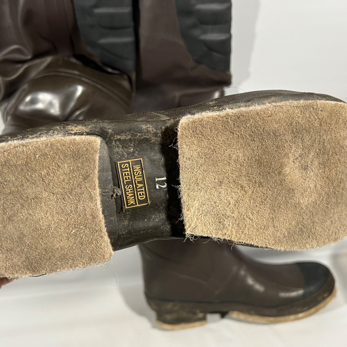 Vtg Flo-lite Steel Shank Hip Boots Men's 12 Style D501-F Vtg Flo-lite Steel Shank Hip Boots Men's 12 Style D501-F
