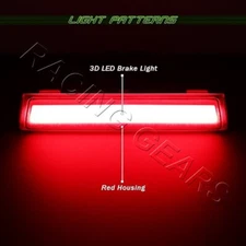 FIT CHEVY/SUBURBAN/TAHOE/YUKON XL RED LENS 3RD THIRD LED BAR REAR BRAKE LIGHT