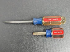 Vintage Craftsman Slotted Screwdrivers USA 1/4" 4151 L WF and 3/16" 941581 AW F