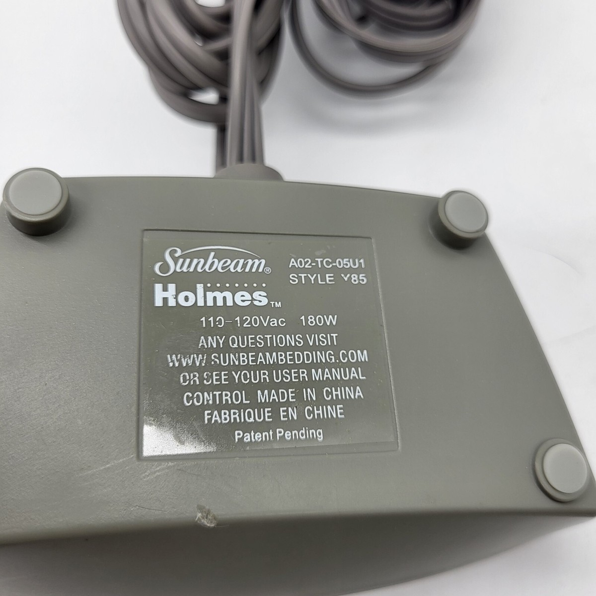 Sunbeam Holmes 3 Prong Electric Blanket Controller Only PAC-0595 Style Y85  Works | eBay