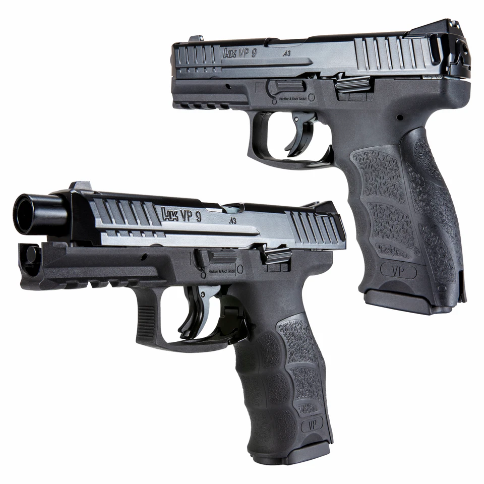 Marcador de paintball Umarex T4E HK VP9 .43 calibre retroceso negro CO2 2292160 Foto 2 de 4