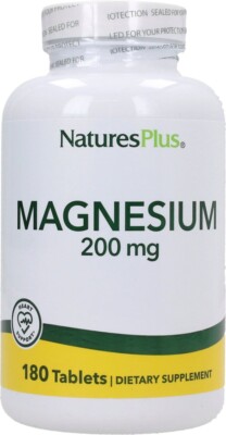 Natures Plus Magnesium 200 mg - 180 Tabletten (110,79 EUR/kg)