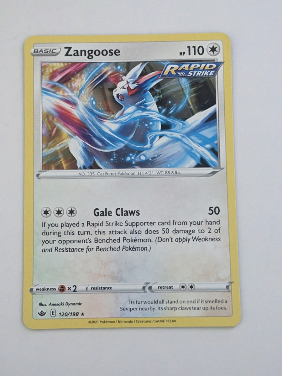 Zangoose 120/198 - Pokémon TCG - Chilling Reign - Non-Holo