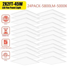 ETL Listed Integrated LED Flat Panel Lights Troffer Light Fixture 2' x 2' White