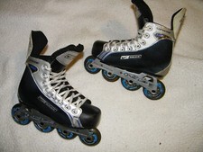BAUER SUPREME ENERGY INLINE ROLLER HOCKEY SKATES ROLLER BLADES, 5R SKATE 6 SHOE
