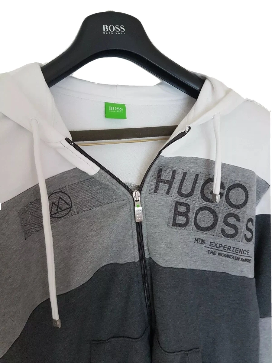 Hugo boss hoodie green deals