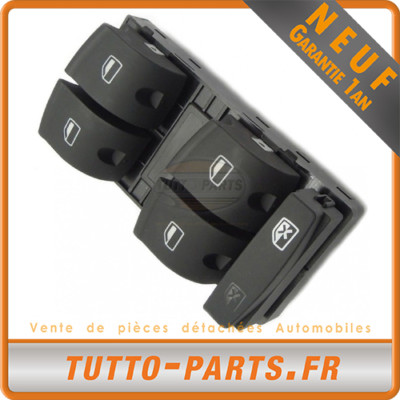 Commande Bouton Lève Vitre côté Conducteur Audi A3 A6 Q7 - 4F0959851C 4F0959851F