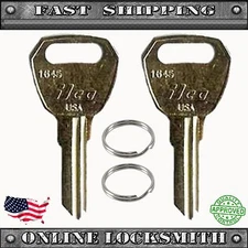 2 New Uncut RV Key Blanks - Fulton Hitch 1645 / FLT-1 - Recreational Vehicle