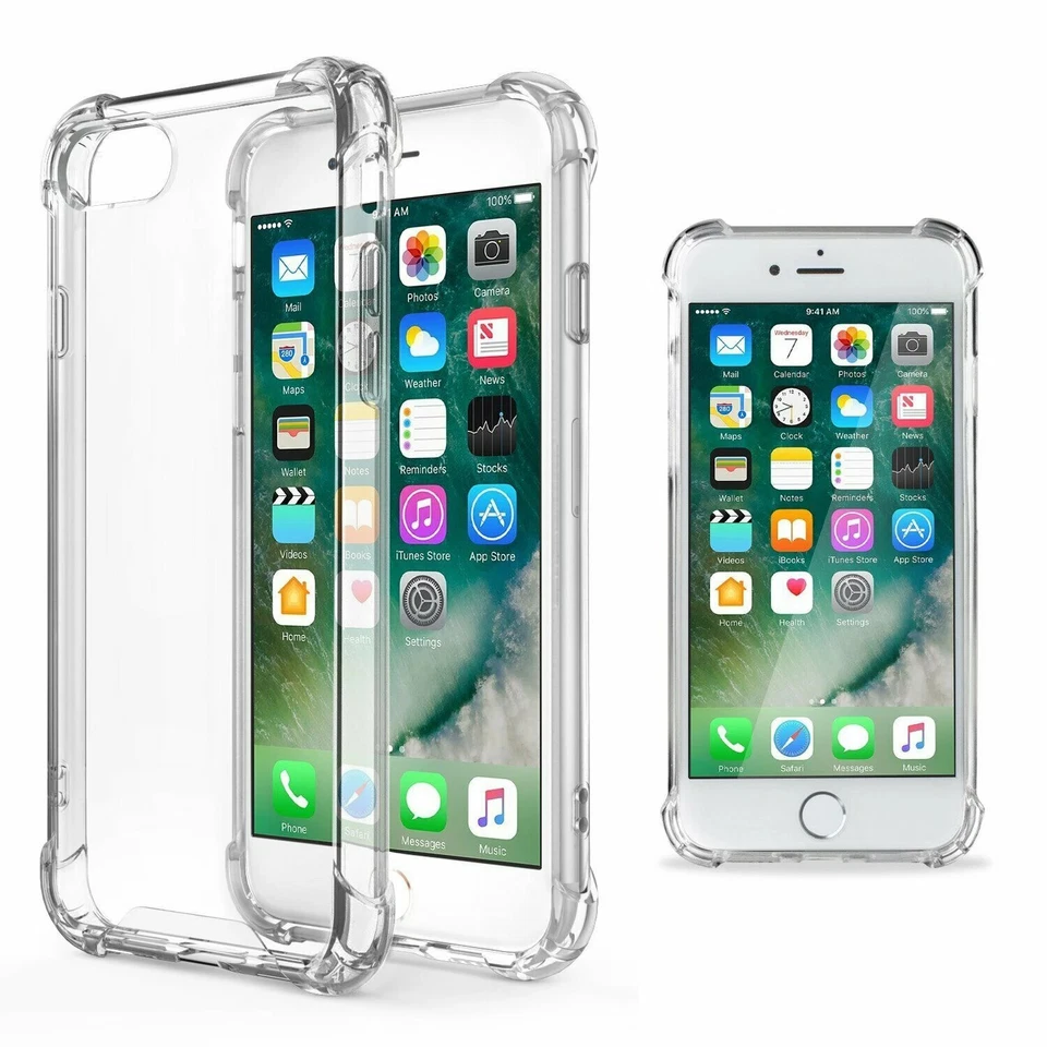 COVER CUSTODIA ANGOLI ANTI-SHOCK BORDI RINFORZATI Iphone 7 - 8 - Se 2020/2022 - Immagine 2 di 4