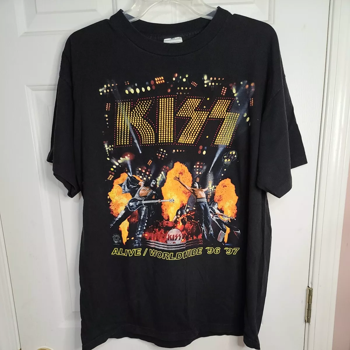 Vintage 1996 97 Kiss Alive Worldwide Band Tee Tour Shirt Tour XL