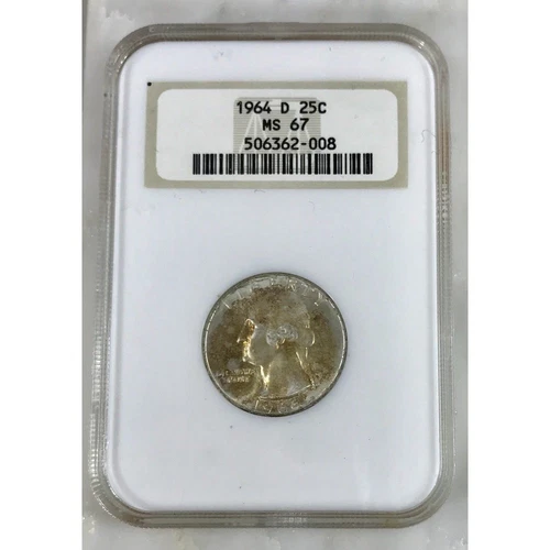 Silver  1964 D Washington Quarter NGC MS67      *Rev Tye's*        #2008