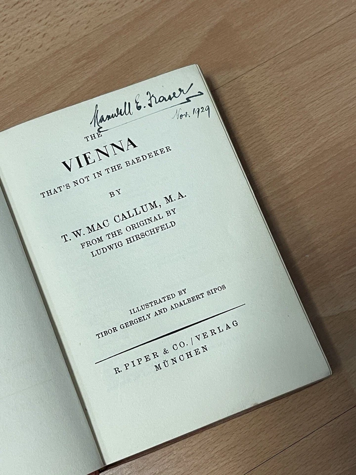 1929 RARE! THE VIENNA THAT'S NOT IN THE BAEDEKER MacCallum English NAZISM TRAVEL - Image 3 of 4