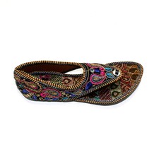 Women Mojari Multi Color Sandals Slippers Handmade Jutti Punjabi Shoes US Style