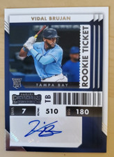 2022 Contenders Vidal Brujan Rookie Ticket Auto #8 Tampa Bay Rays