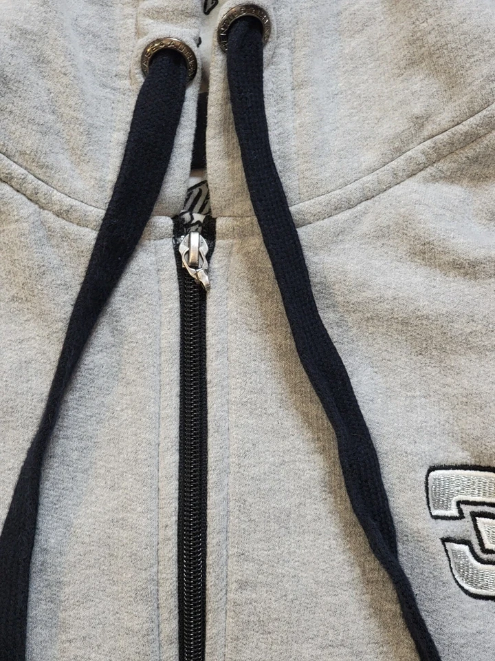 Sudadera gris con cremallera completa Chase Authentics Nascar Jeff Burton #31 para mujer talla L Foto 3 de 4