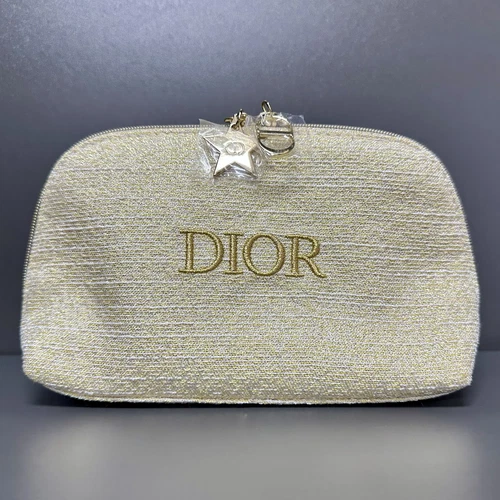 Pochette cosmétique Christian Dior Holiday 2024 édition limitée nouveauté breloque dorée