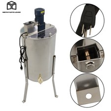 2/4 Frames Stainless Steel Electric Honey Extractor 1300RPM Beekeeping Equipment