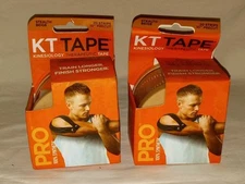 2 NEW KT Tape Pro Stealth Beige Athletic Tape 10” Precut Strips Kinesiology