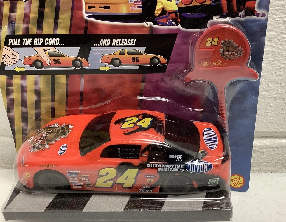 Nascar Jeff Gordon #24 escala 1/32 Rip Cord Racer Dupont Jurassic Park Foto 3 de 4