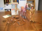 MARX JOHNNY WEST CHIEF CHEROKEE ACCESSORIES,MANUALS,BOX,SORREL HORSE 1967