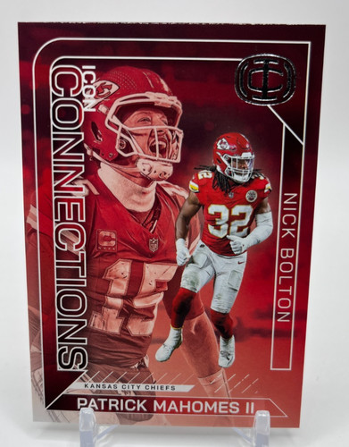 2025 Panini Icon Collection Patrick Mahomes II / Nick Bolton Connections #IC-23