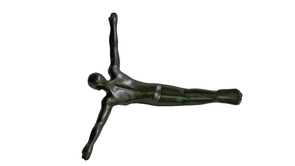 Escultura de buceo de pared de resina negra 3D figura de arte de pared decoración moderna del hogar colgante Foto 2 de 3