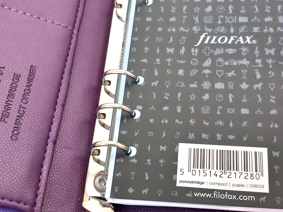 Filofax Pennybridge Compact Organizer - Lila - 2013 Infil - unbenutzt - Bild 4 von 4