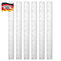 Kunststoff Lineal, 6 StüCk, Transparentes Lineal FüR Schule, BüRo, Zuhause (30Cm