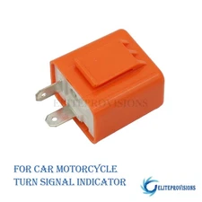 12V 2Pin Electronic LED Flasher Relay Fix Turn Signal Bulbs Hyper Flash Issue US