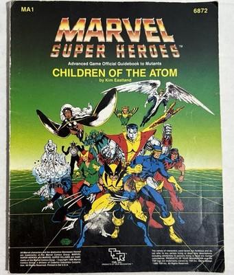 Children of the Atom Marvel Super Heroes RPG 6872 Guidebook to Mutants 1986 PB