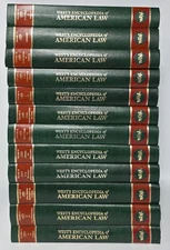 WEST'S ENCYCLOPEDIA OF AMERICAN LAW Complete 12 Volume Legal Reference Set 1998