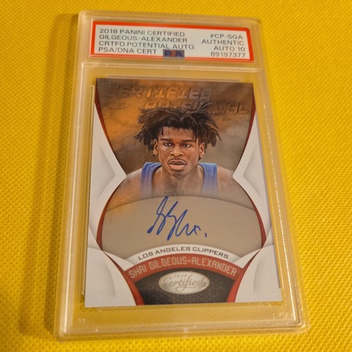 Shai Gilgeous Alexander #CP-SGA 2018 Panini Certified Potential Autographs card