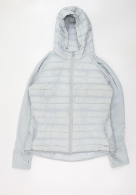 GapFit gefütterte Damenjacke grau mit Kapuze Größe L leicht