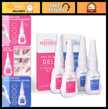 Super Strong Nail Glue Gel & Quick Remover Se...