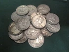 Roll of 20 Franklin Half Dollars 90% SILVER. 1949-1963. Different dates & MM's.
