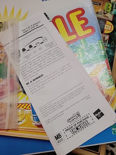De colección 1998 Trouble Game Pop O Matic Instrucciones Funciona Usado Falta 1 Clavija - Imagen 3 de 5