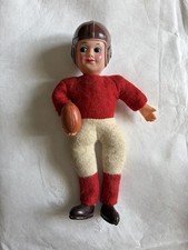 Antigua figura de jugador de fútbol 8" muñeca de colección Japón rojo blanco uniforme celuloide
