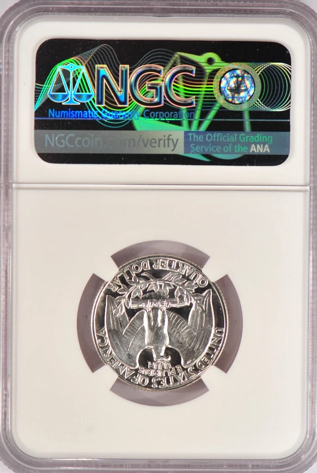 1953 Washington Quarter Proof NGC PF 68 CAMEO PR68CAM Frosty Coin 25C - Image 2 of 2