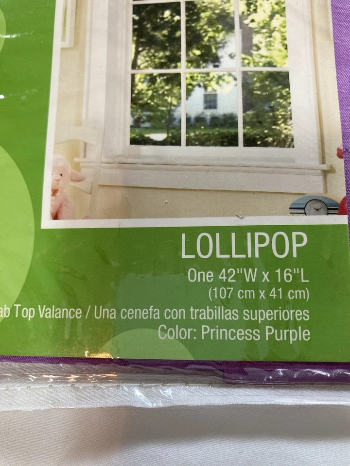 Lote de 3 cenefas ventana princesa púrpura 42x16 cada una The Kids Room Foto 3 de 3