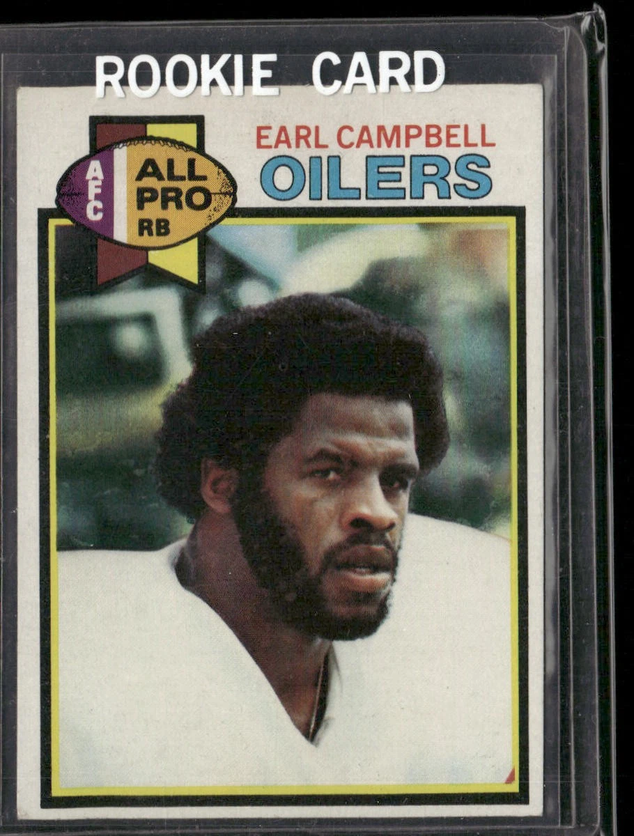 Earl Campbell 1979 Topps Cream Colored Back Rookie #390