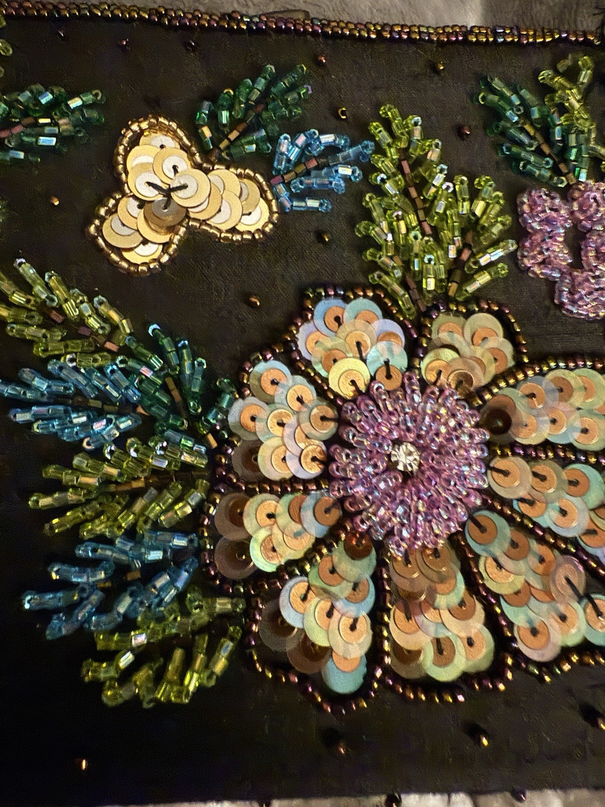 SPECIAL TALBOTS UNIQUE SEQUNS BEADED Evening Clut… - image 3